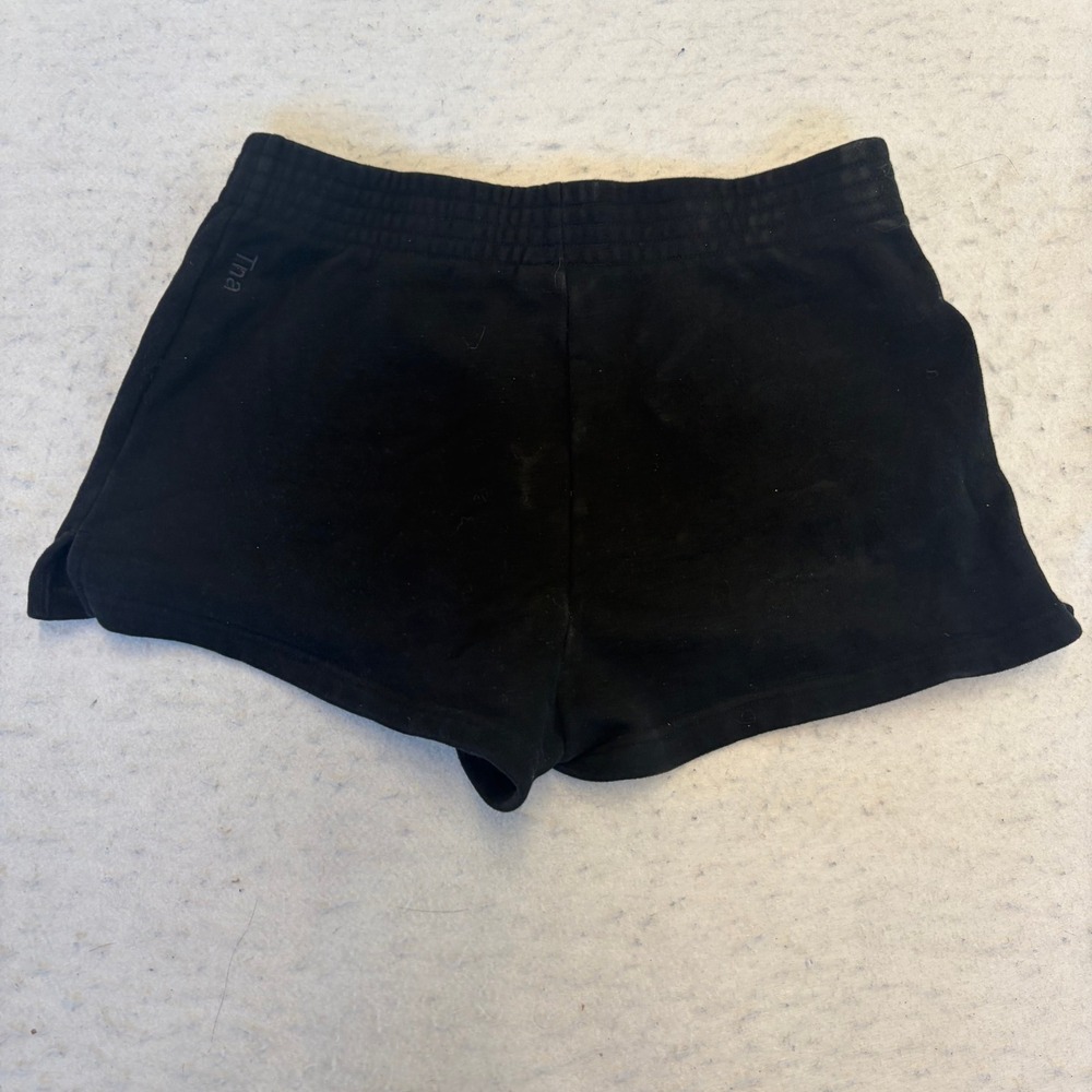 Tna Cozy Fleece Perfect Shorts Womens Small Black Sweatshorts